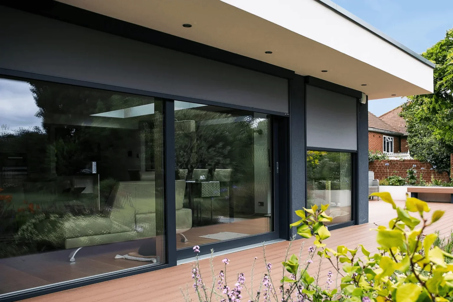 External roller blinds installation