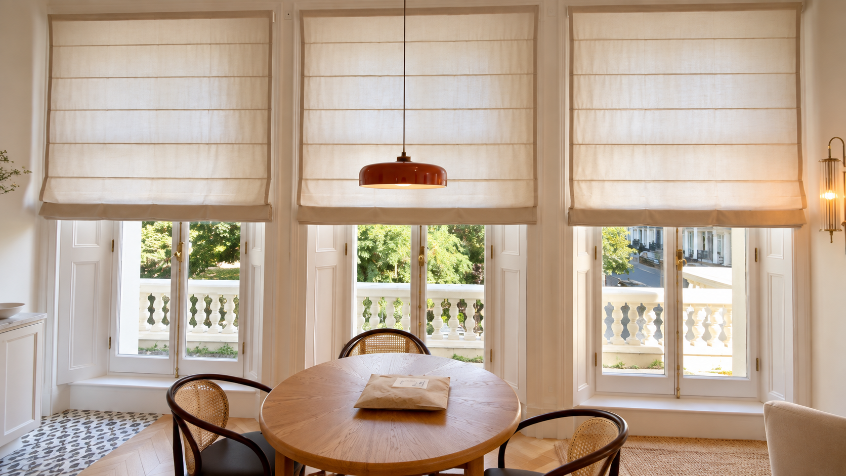 Light-Filtering Roman Blinds