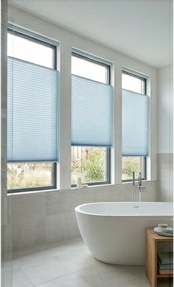 Made-to-measure Pleated and Cellular Blinds in a modern home