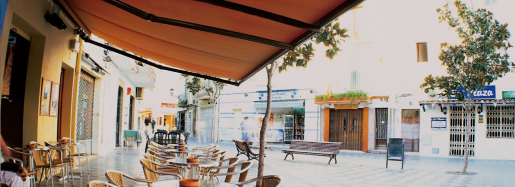 Commercial outdoor shading area